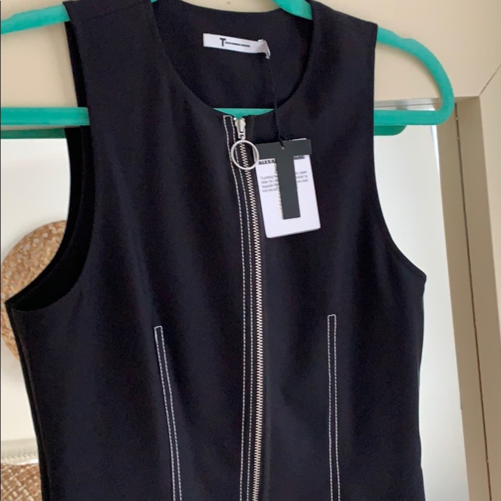 Zipper mini dress. Alexander Wang